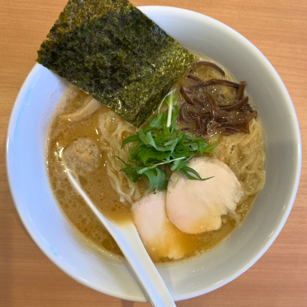「濃厚鶏白湯醤油そば」@らーめん 猫も杓子もの写真
