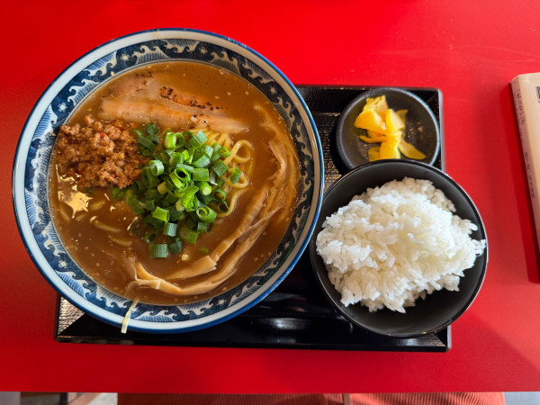 「紗蔵味噌ラーメン ごはん」@麺匠 紗蔵 岐阜店の写真