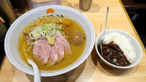 「味噌チャーシュー麺（1,450円）＋煮卵＋ミニカレー」@あさひ町内会の写真