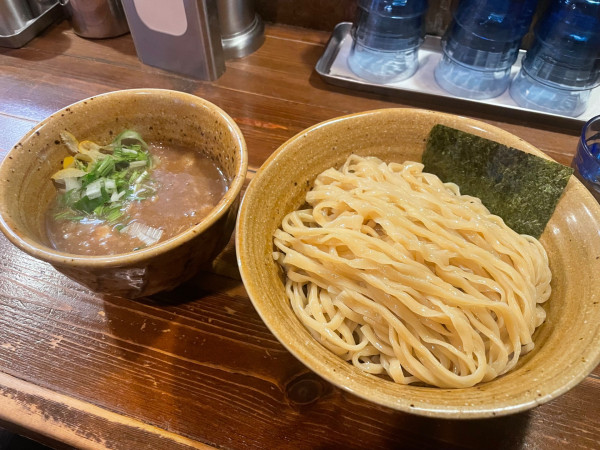 「ベジポタつけ麺(びらびら麺) ¥950 大盛り ¥100」@ベジポタつけ麺 えん寺の写真