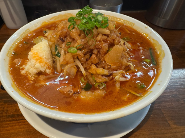 「辛豚そば」@noodle shop yatsuboshiの写真