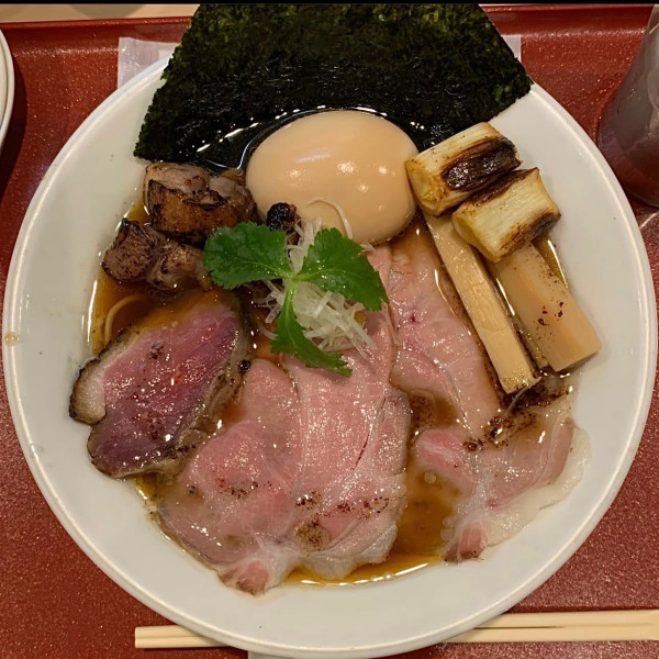 「紀州鴨と麺助鶏の味わい 特製紀州鴨そば」@燃えよ麺助の写真