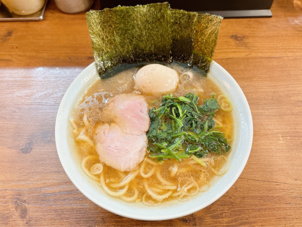 「ラーメン+半熟味付 味玉」@横濱家系らーめん 元喜家 大垣店の写真