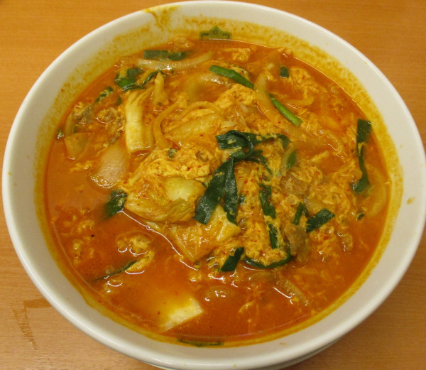 「＜期間限定＞チゲ味噌ラーメン　750円」@日高屋 高田馬場駅前店の写真