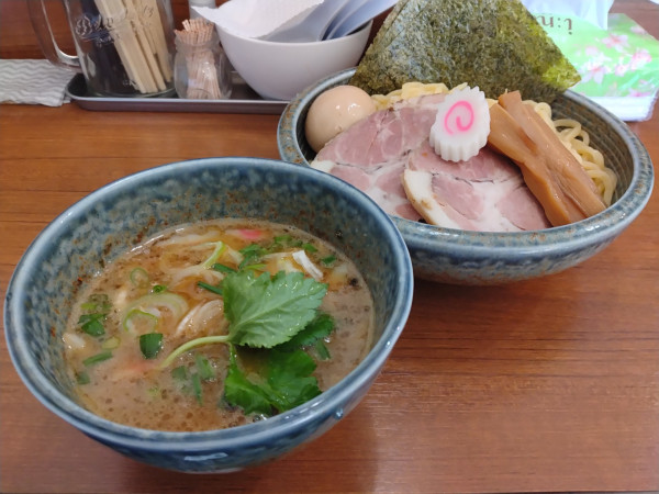 「特製魚介とんこつつけ麺」@麺屋わおんの写真