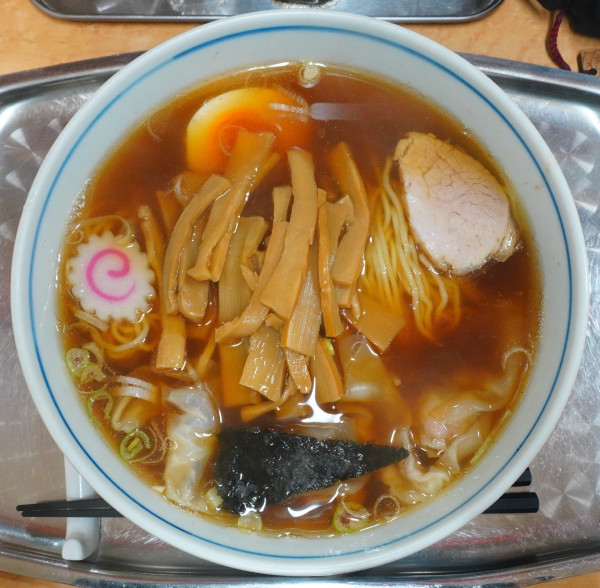 「メンマ入りそば（玉1個）」@一ノ割大勝軒の写真