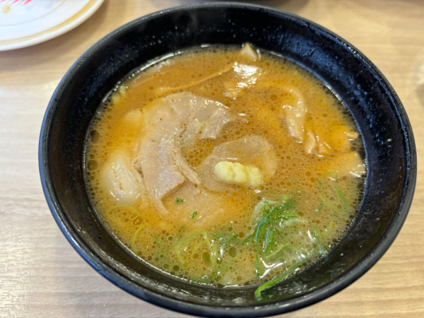 「狼スープ監修札幌味噌らーめん生姜入り」@かっぱ寿司 川崎市ノ坪店の写真