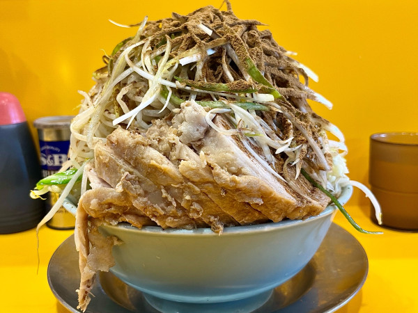 「限定 ドクロ ブタ増し ネギ お魚天国」@ラーメン二郎 八王子野猿街道店2の写真