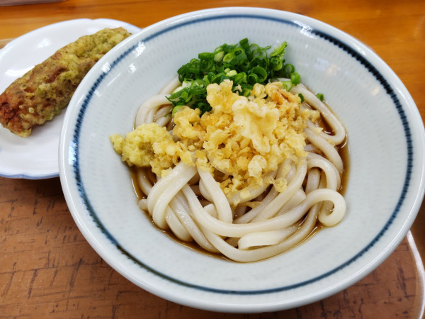 「ぶっかけ１玉＋ちくわ揚げ」@上原屋本店の写真