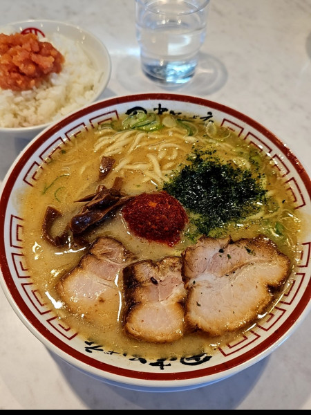 「山形辛味噌ラーメンと明太子ご飯」@中華そば専門 田中そば店 大宮別所店の写真