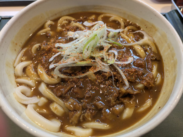 「カレーうどん(750円)」@はまきた食堂の写真