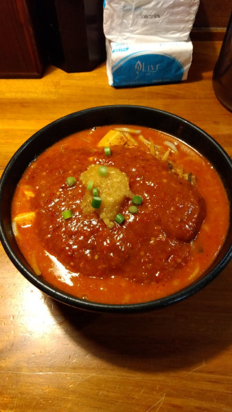 「どて辛めん」@どてちん 習志野店の写真