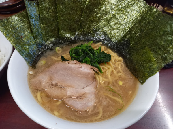 「ラーメン並+のり」@甲子家の写真