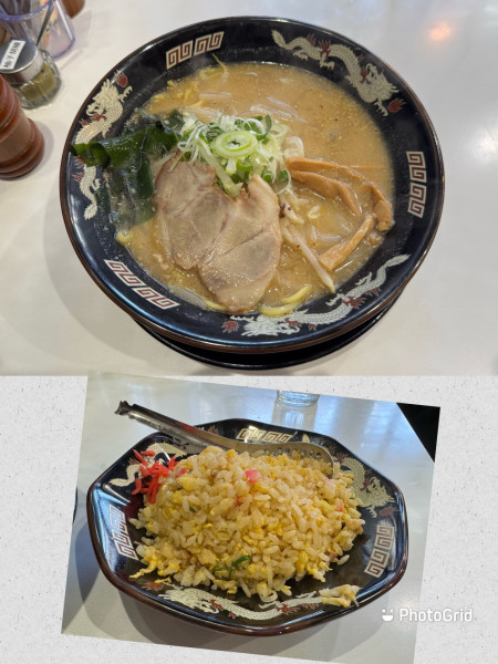 「札幌味噌らーめん（半チャーハンセット）」@北海道らーめん みそ熊 北千住店の写真