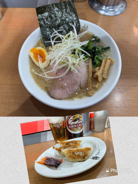 「しお豚骨らーめん」@綾瀬らーめん 粋の写真