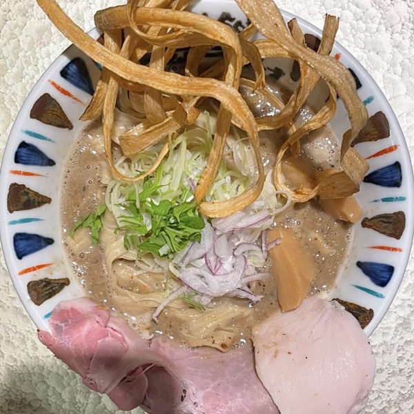 「煮干し吟醸nigori」@鶏soba 座銀 南船場にぼし店の写真