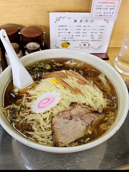 「ワンタン麺大盛り」@大勝軒 東岩槻店の写真