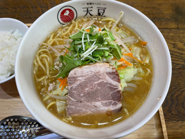 「味噌タンメン　￥９５０」@味噌ラーメン 天豆の写真