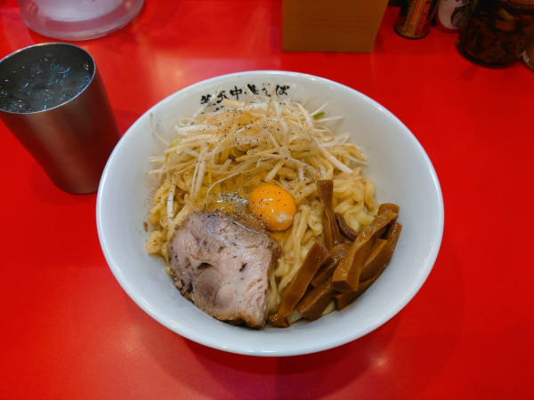 「リッチ釜玉中華そば(大)」@釜玉中華そば ナポレオン軒 京急蒲田店の写真