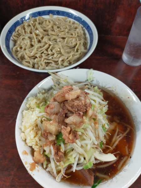 「大つけ麺」@ラーメン二郎 めじろ台店の写真