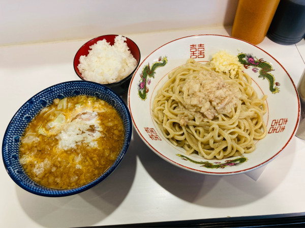 「【限定】脂シチューつけ麺 大 半ライス」@ハイパーファットンの写真