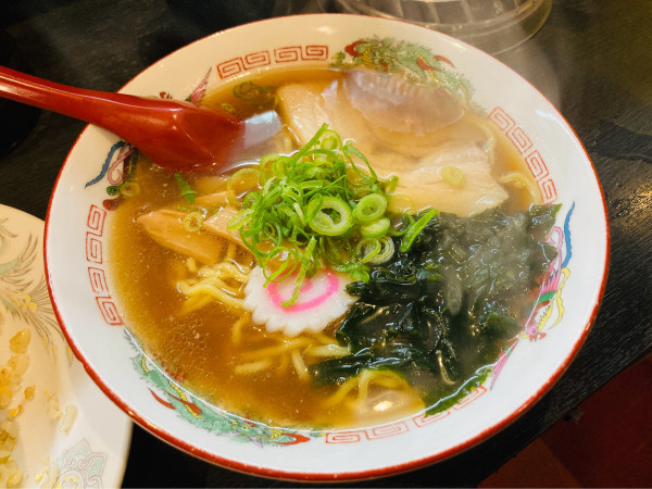 「醤油ラーメン＋チャーハン」@ラーメン天水 浜田駅前店の写真
