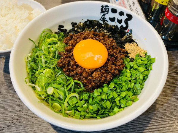 「台湾まぜそば 大 半ライス」@麺屋こころ 青葉店の写真