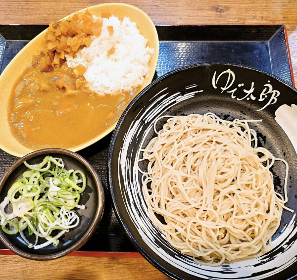 「ミニカレーセット(冷)」@ゆで太郎 柏豊四季店の写真