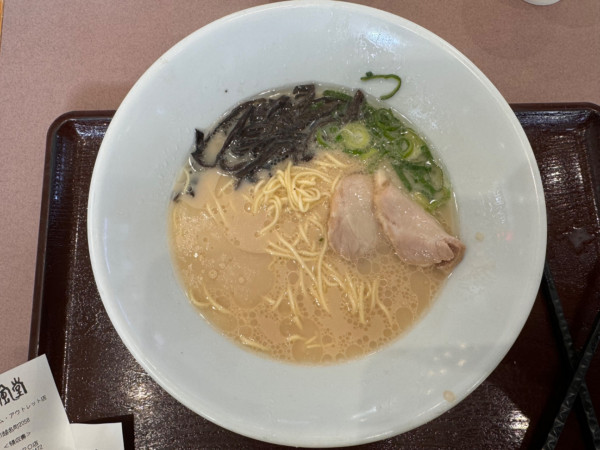 「白丸元味」@IPPUDO RAMEN EXPRESS 佐野プレミアム・アウトレット店の写真