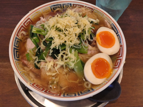 「みくちゃん味玉チャシュー麺(並)¥1200+しょうが¥50-」@麺屋みつば＋クローバーの写真