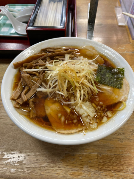 「ネギバラチャシューメンマ　大盛り」@みんみんラーメンの写真