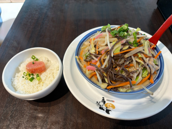 「ランチかねふく明太子」@伊万里ちゃんぽん 新橋店の写真