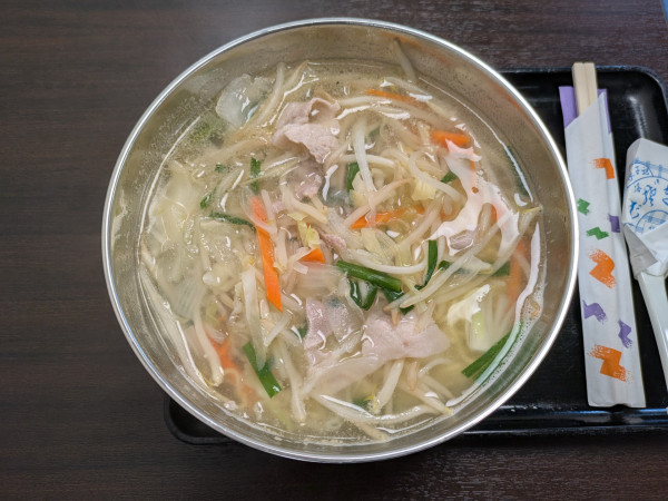 「タンメン:800円」@辰巳庵の写真