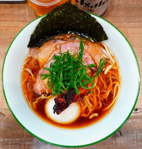 「味玉醤油そば＋スーパードライ中瓶」@3931WORKS.の写真