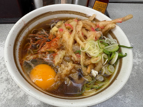 「天玉そば 540円」@そばうどん 松本の写真