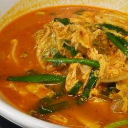 チゲ味噌ラーメン 750円＋半ライス 140円