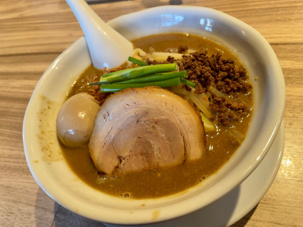 「【限定】ベジ味噌＋半熟煮卵」@麺や 豊の写真