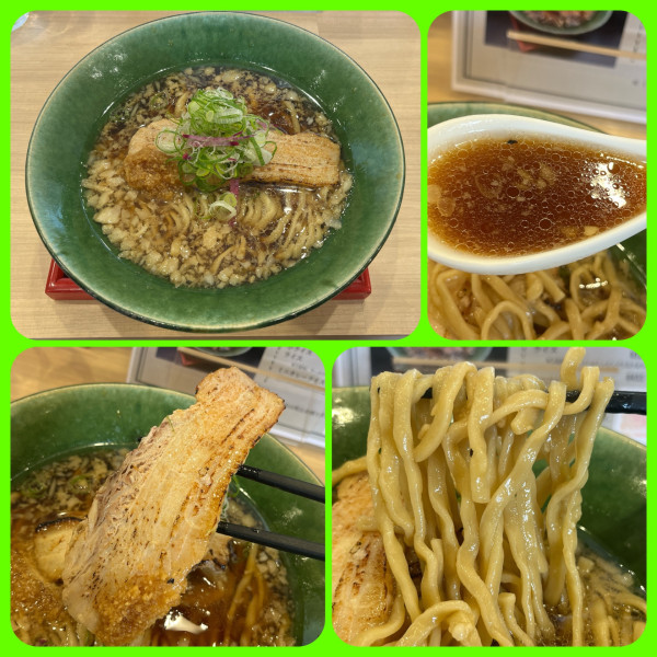 「背脂寒川ジンジャー醤油ラーメン￥1200」@福朗の写真