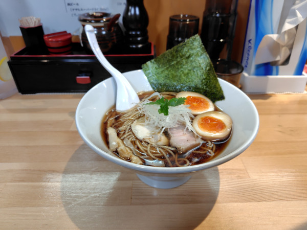 「焦がし葱醤油らぁめん¥850味玉¥100」@麺処 蒼の写真
