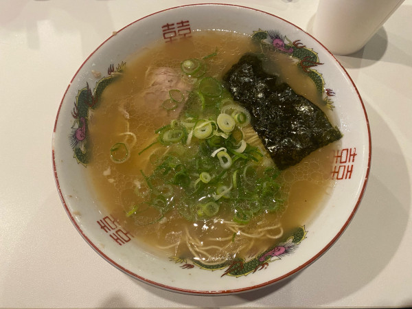 「らーめん」@中洲屋台 長浜ラーメン 初代 健太の写真