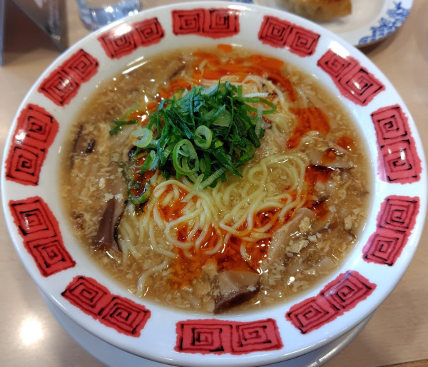 「酸辣湯麺　餃子.半チャーハンセット 1308円」@バーミヤン 蒲田駅東口店の写真