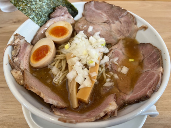 「◯得煮干そば（大）」@煮干そば とみ田の写真