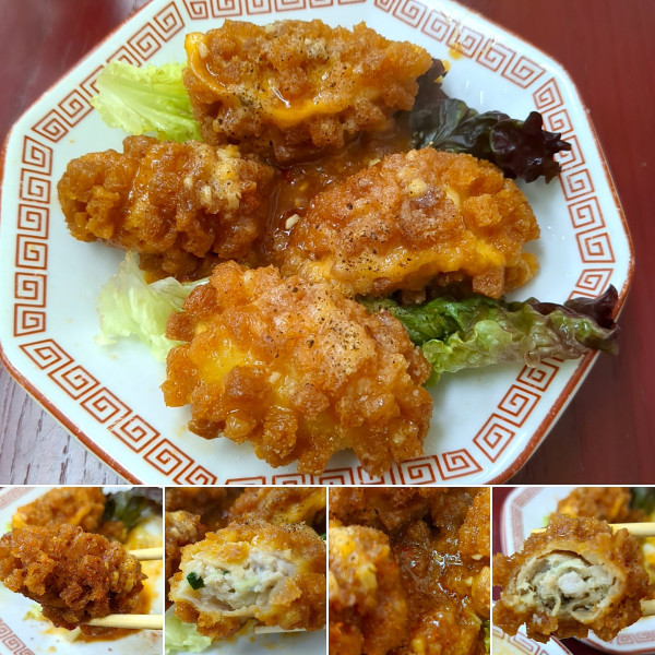 「ゴジラ餃子(4個)限定　630円」@大阪王将 三河島店の写真