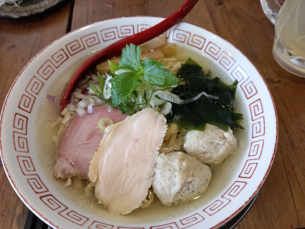 「鯵つみれそば+etc」@立ち呑み居酒屋 金町製麺の写真