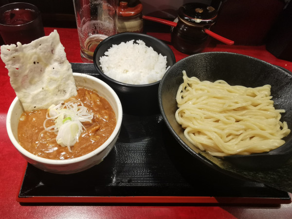 「カレーつけめん」@つけ麺屋 のぶなが 北口店の写真