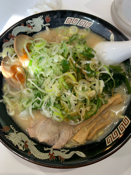 「味玉味噌+ネギ」@北海道らーめん みそ熊 北千住店の写真