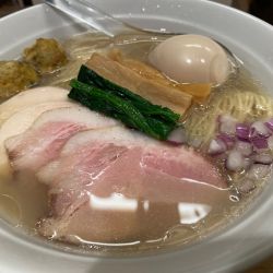 特製貝出汁塩そば＋貝めし(小)