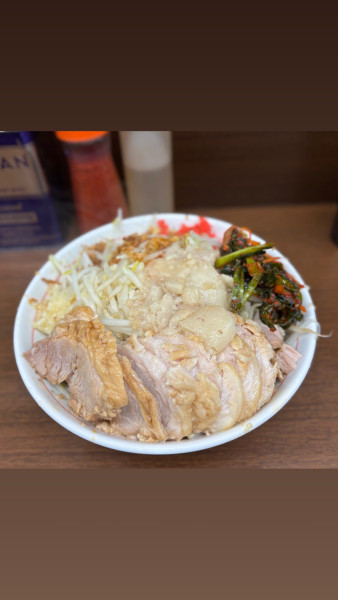 「小ぶたダブル【汁なし】」@ラーメン二郎 横浜関内店の写真