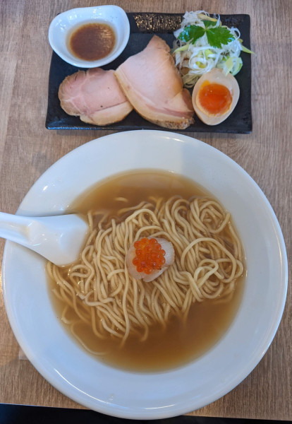 「【限定】鮭節と貝の汐 1,480円」@らぁめん蓮華の写真