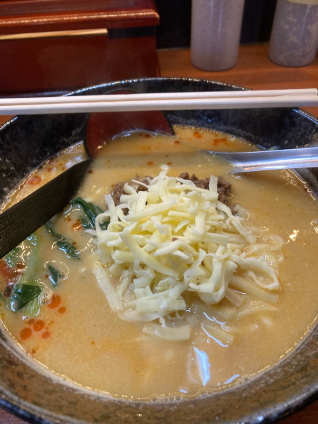 「チーズ坦々麺」@麺屋 楽坊主の写真